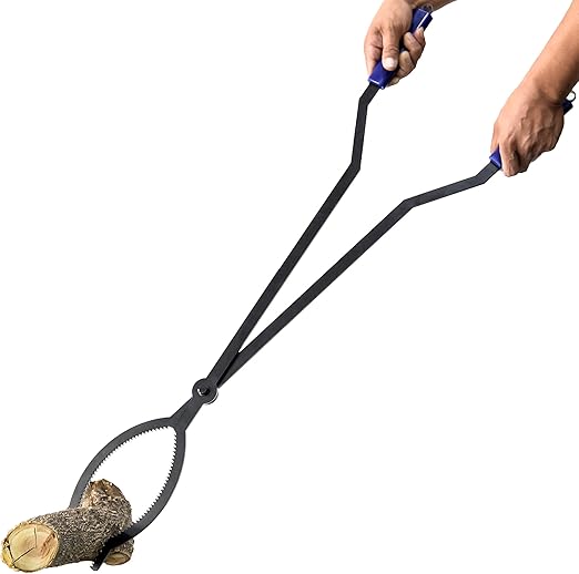40" Fire Pit Tool Set with Poker and Log Grabber