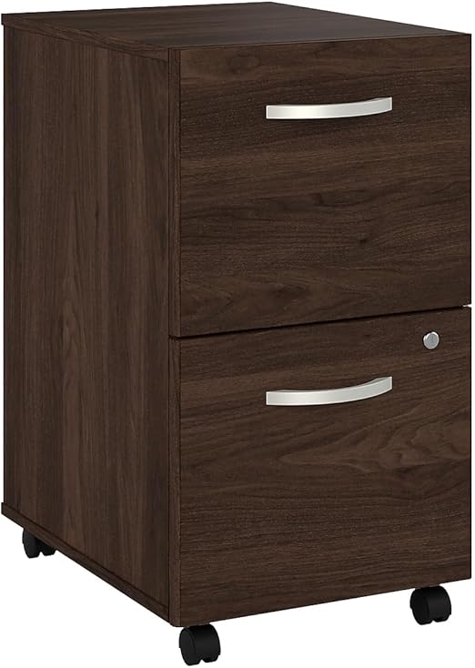 2 Drawer Mobile File Cabinet White