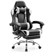 Ergonomic Gaming Chair with Footrest