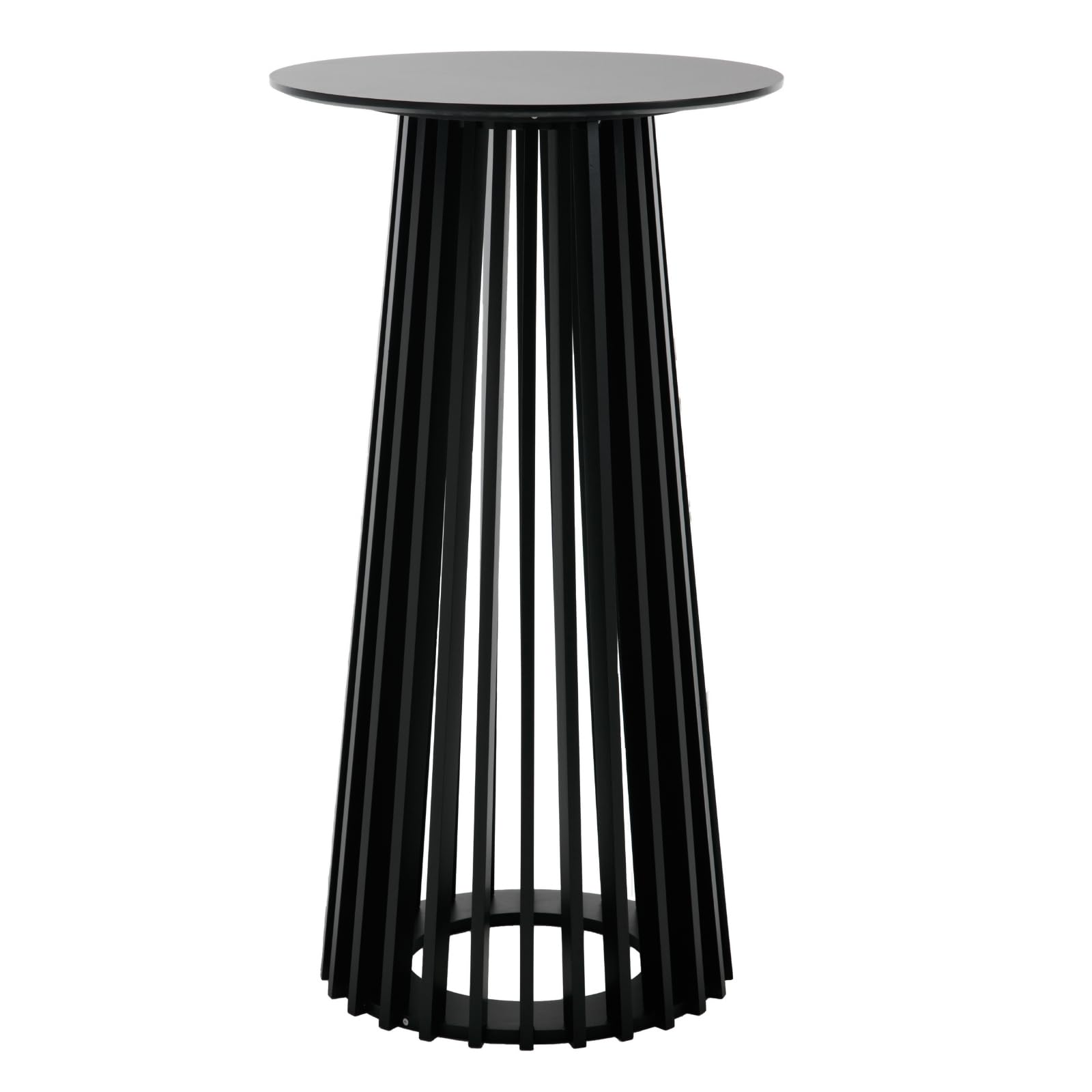 Round Bar Table 43.5" High with Geometric Base
