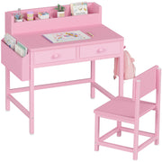 Kids Desk and Chair Set with Storage Drawer