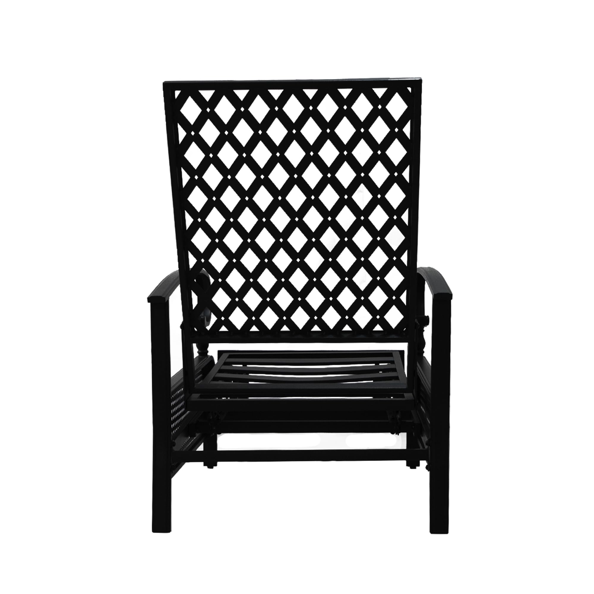 Adjustable Outdoor Reclining Lounge Chair with Cushioned Patio Chaise