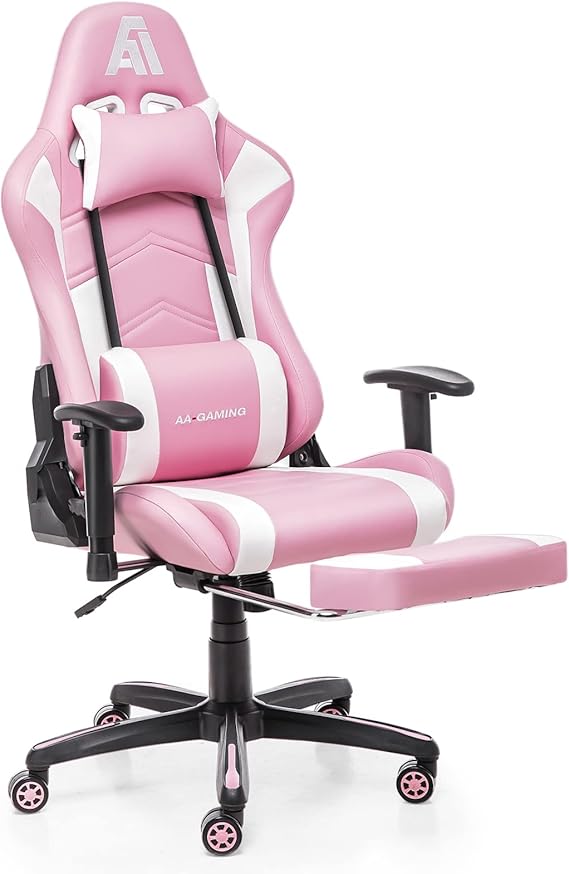 High Back Ergonomic Gaming Chair with Footrest