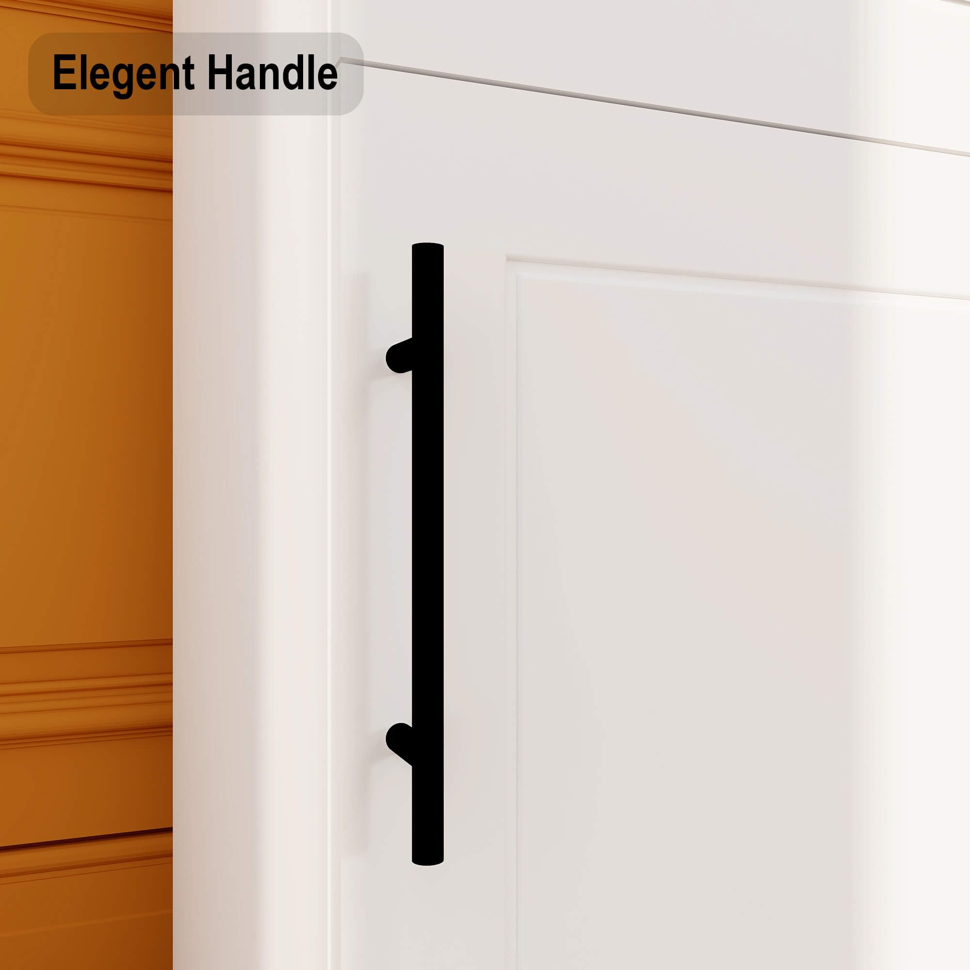 71" White Wardrobe Closet with Door and Storage Cabinet