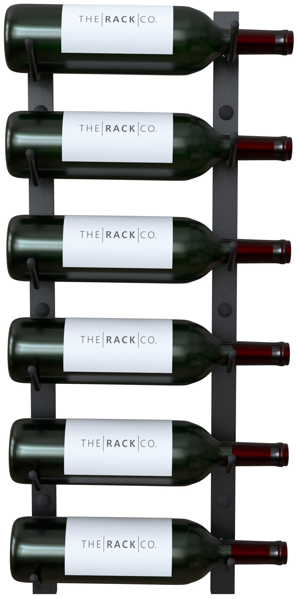 Wall Mounted Wine Rack - 6 Bottle Storage