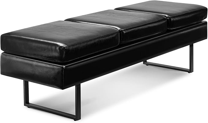 Waiting Room Bench 59.5 Inch Heavy Duty Reception Seating