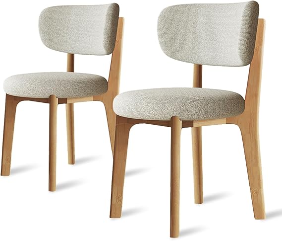 Mid Century Modern Fabric Dining Chairs Set of 2/4