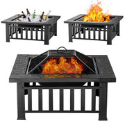 32 Inch Square Fire Pit Table