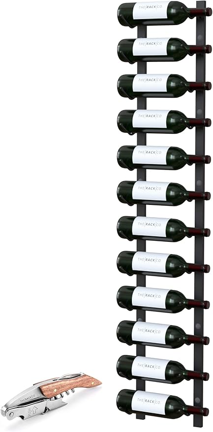 Wall Mounted Wine Rack - 6 Bottle Storage