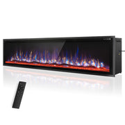 72" Electric Fireplace Wall Mounted with Remote Control
