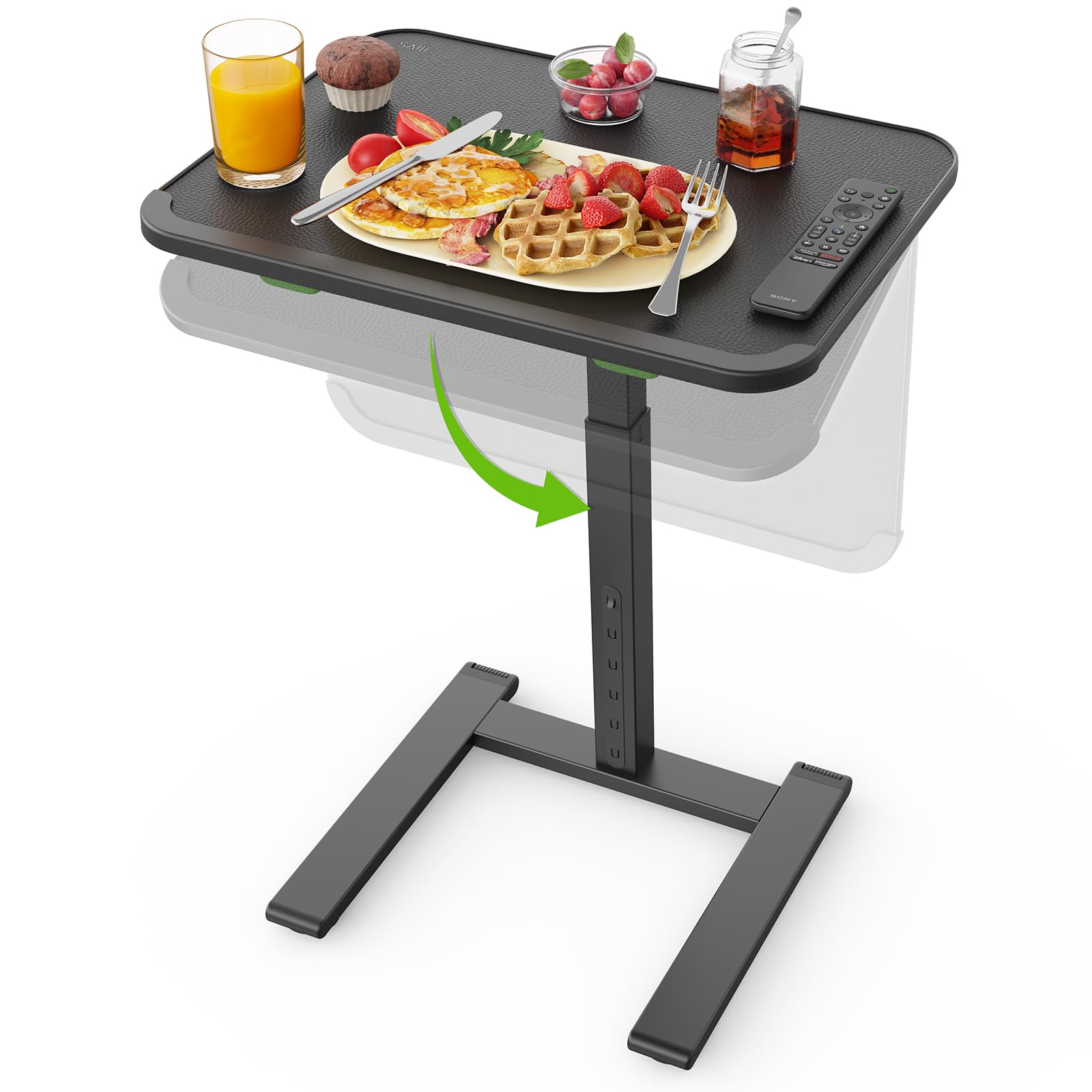 Mobile TV Tray Table with Wheels