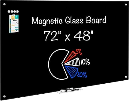 Magnetic Glass Dry Erase White Board 48" x 32"