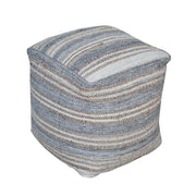 18" Square Wool Pouf Ottoman