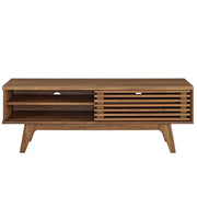 48" Mid-Century TV Stand with Sliding Door