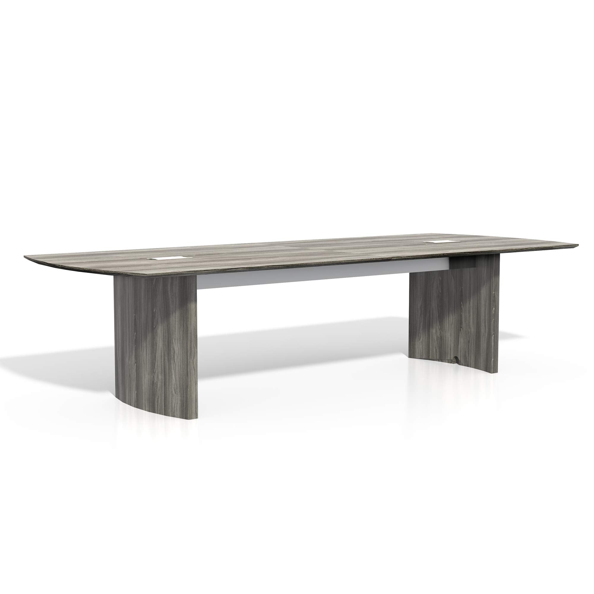 10-Foot Conference Table Gray Steel
