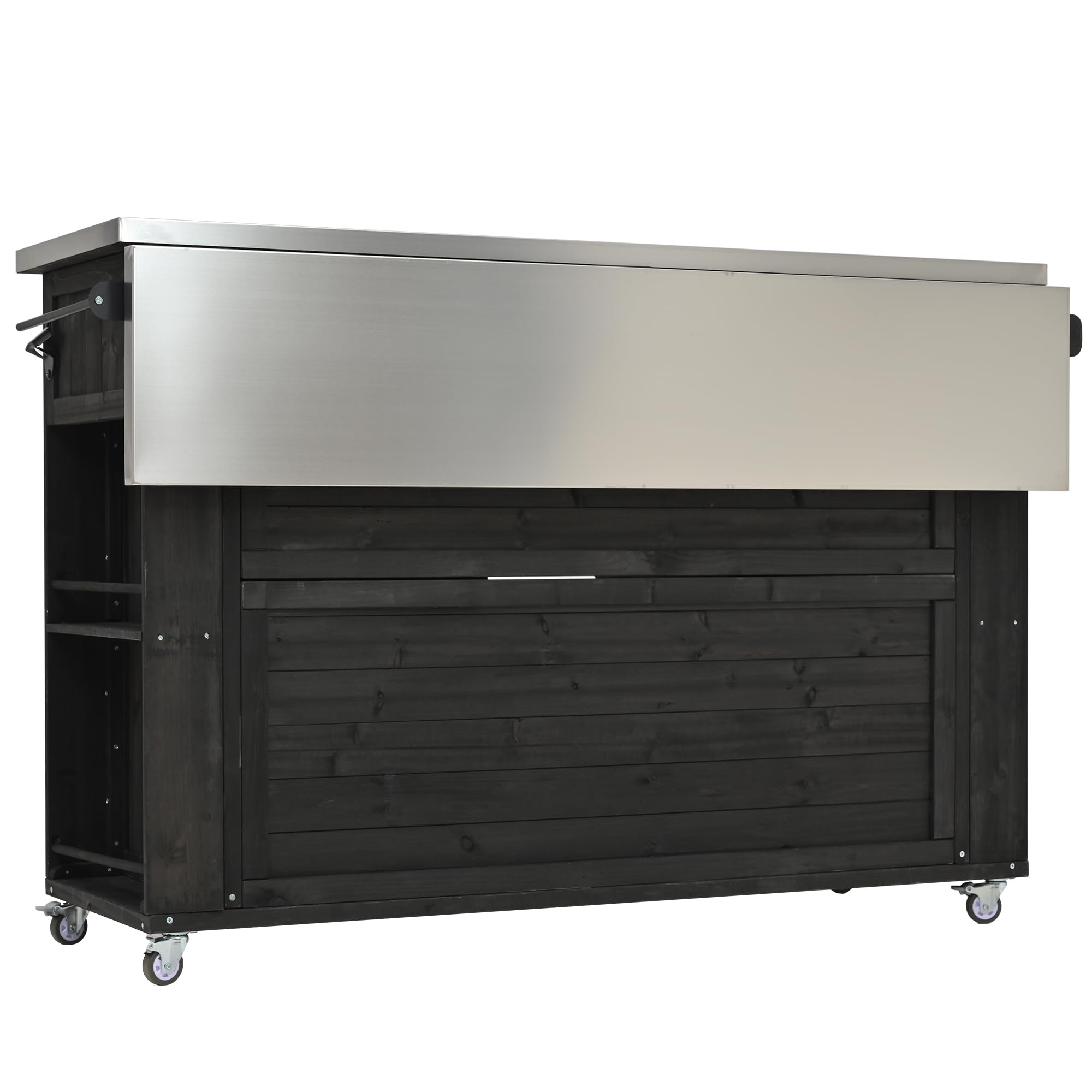 Outdoor Kitchen Island with Stainless Steel Top