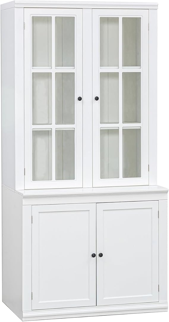 75.25 Inches Tall Display Cabinet with Tempered Glass Door