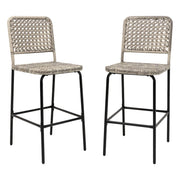 Outdoor Wicker Bar Stools Set of 2