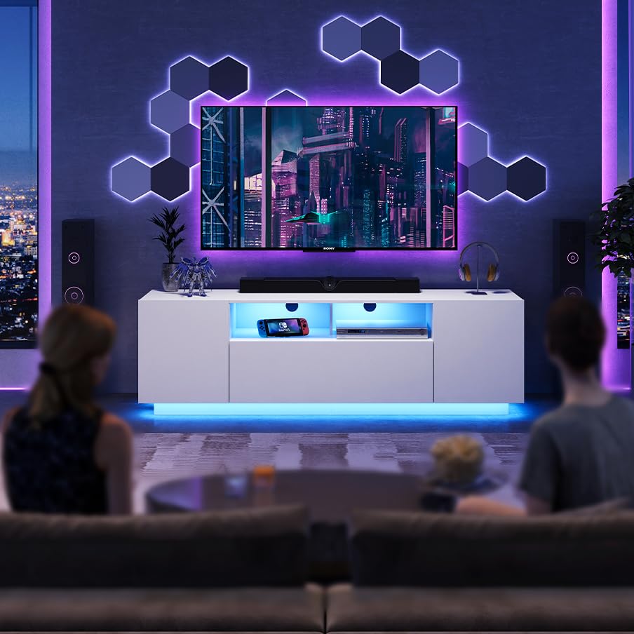 58" LED TV Stand with Storage