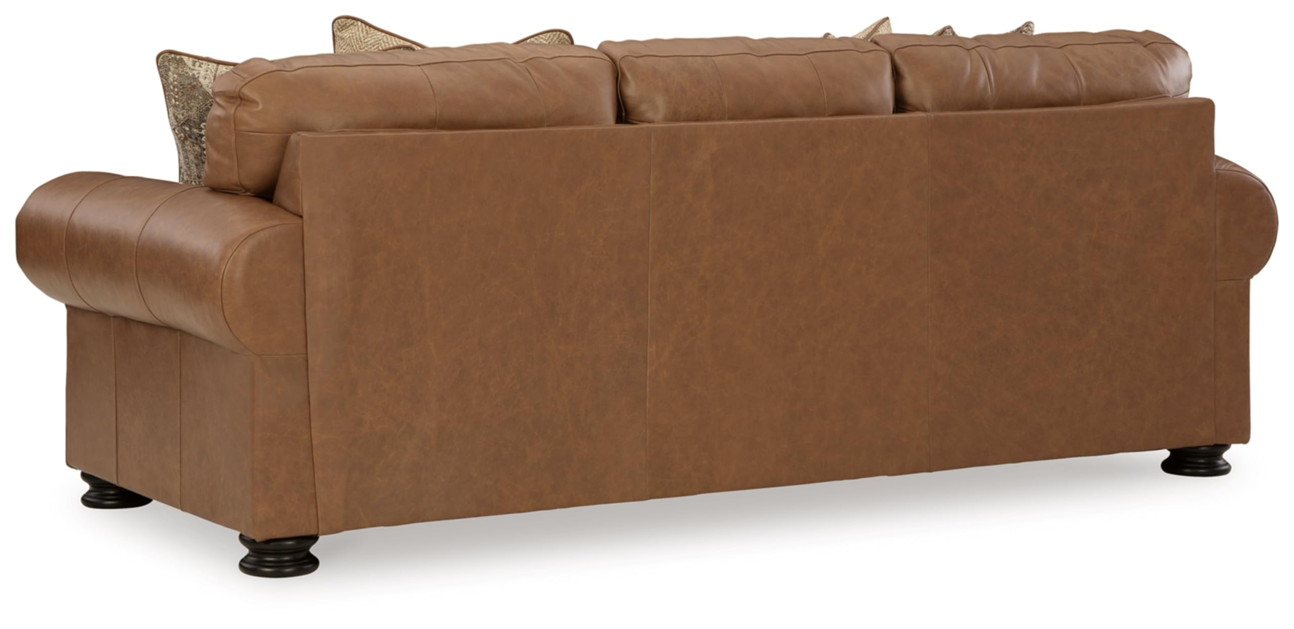 Carianna Leather Sofa with Nailhead Trim