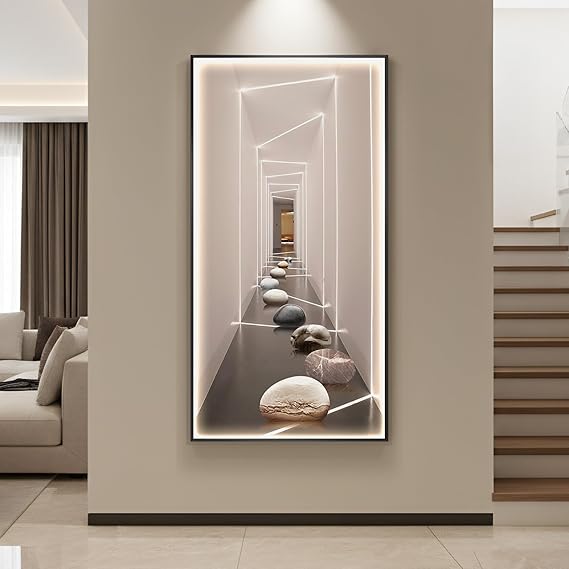 LED Lighted Mountain Wall Art