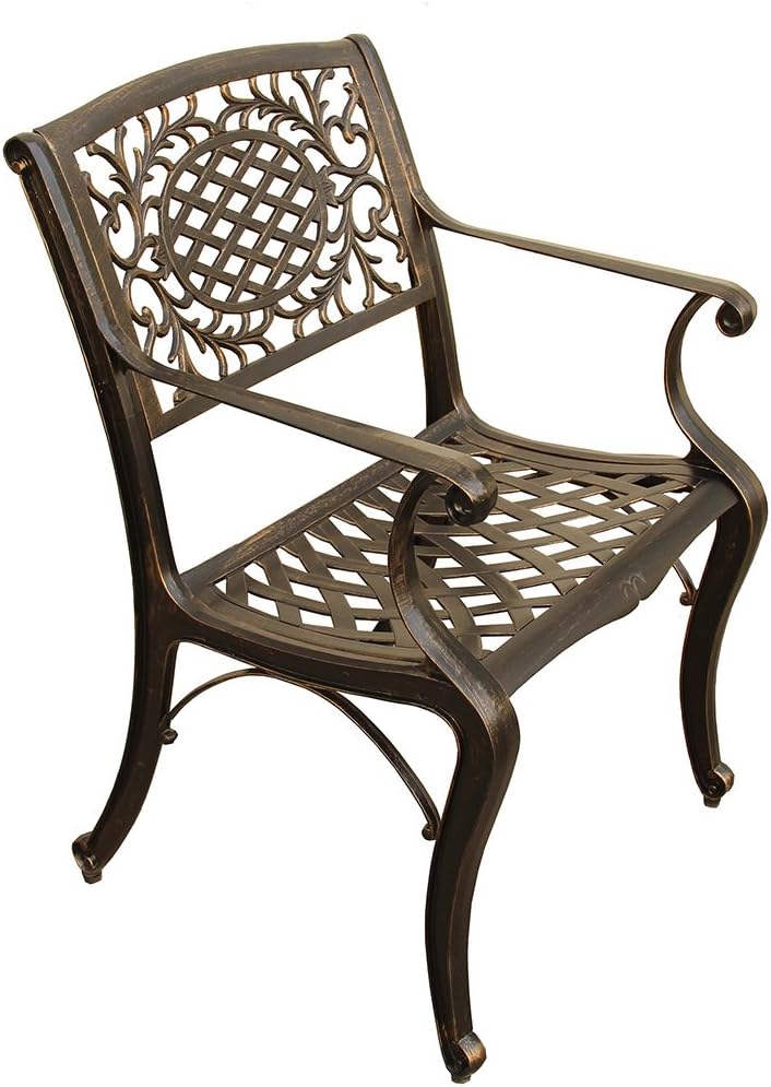 Modern Outdoor Mesh Lattice Aluminum Patio Dining Set