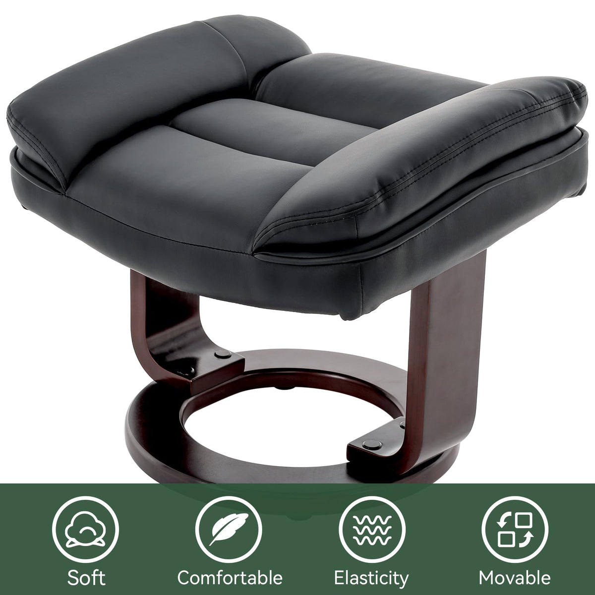 Swivel Recliner Chair with Ottoman