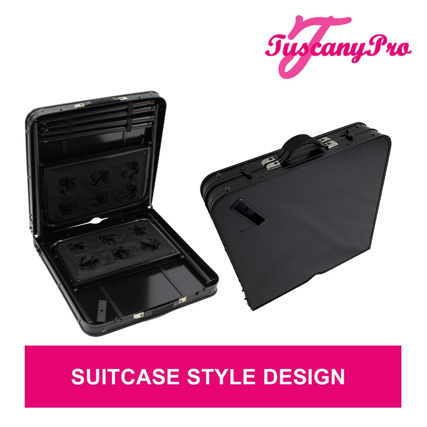 Portable Bartenders & Caterers Table with Folding Side Trays