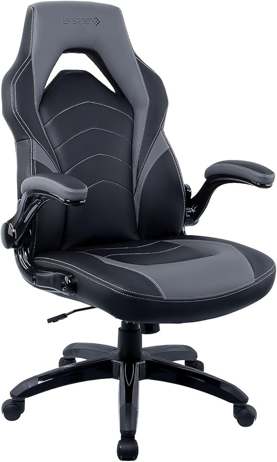 Gaming Chair Black and Blue Faux Leather