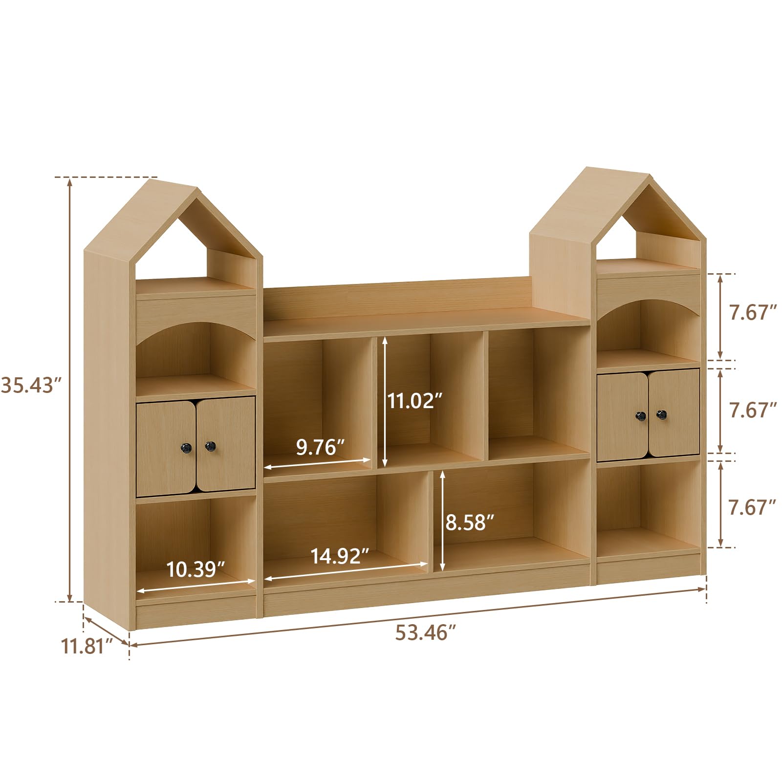 Castle Shape Children's Storage Bookshelf