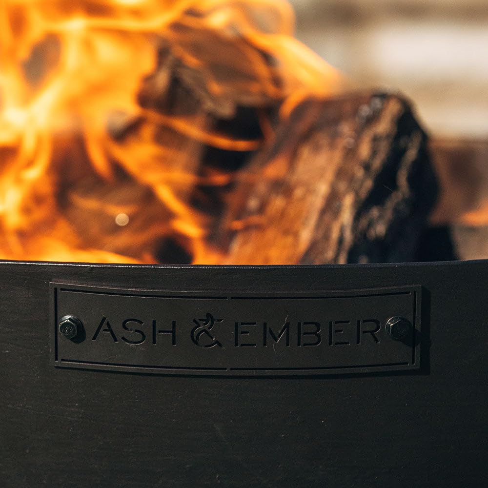 29" Hemisphere Fire Pit - Wood Burning Outdoor Fire Bowl