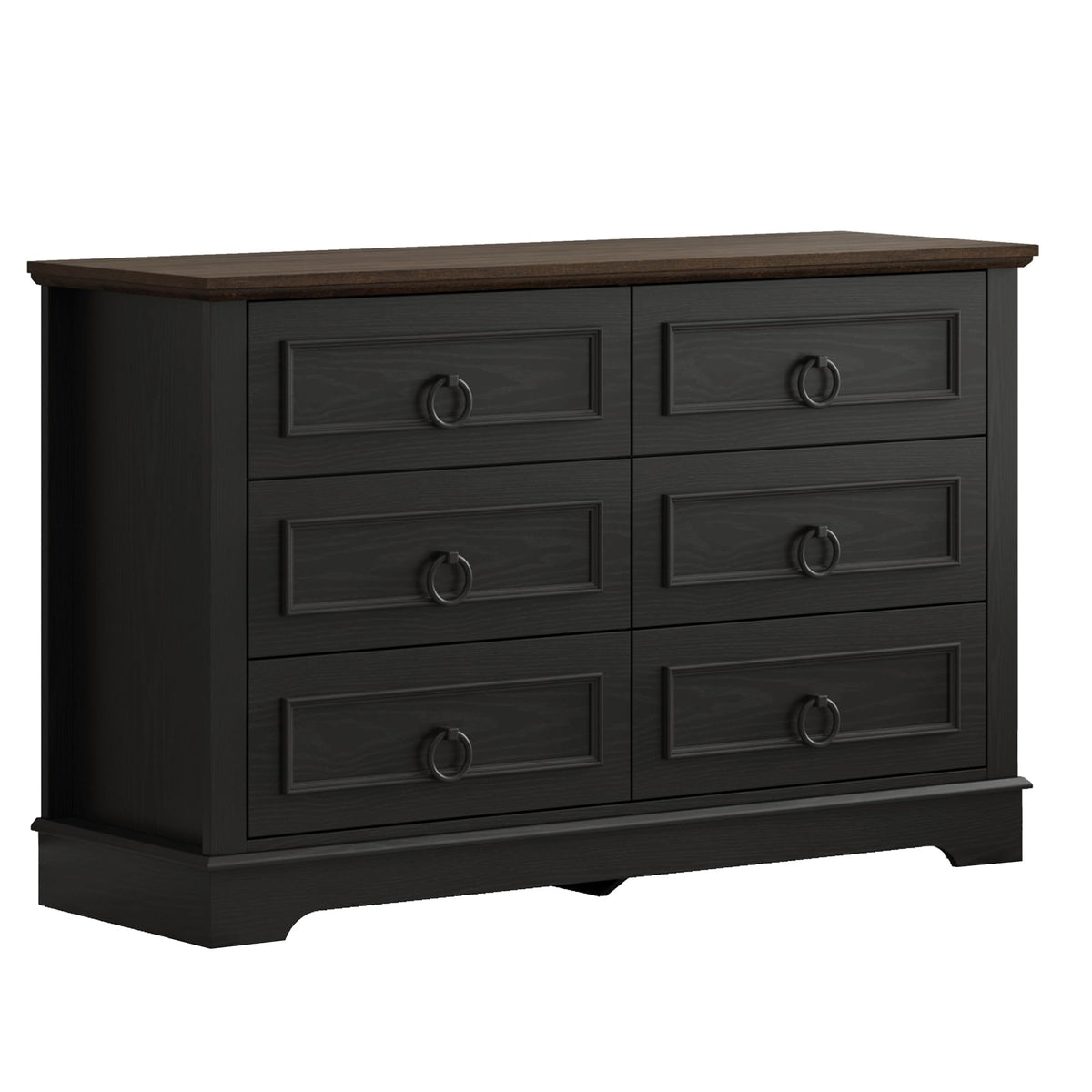 6-Drawer Dresser 47.2" Wide Farmhouse Chest
