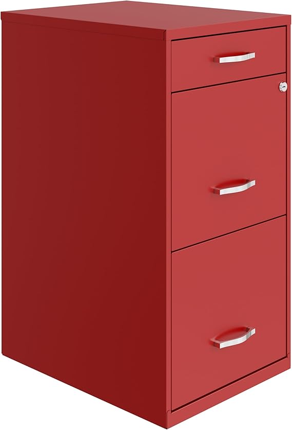3 Drawer Steel File Cabinet with Lock - Letter Size