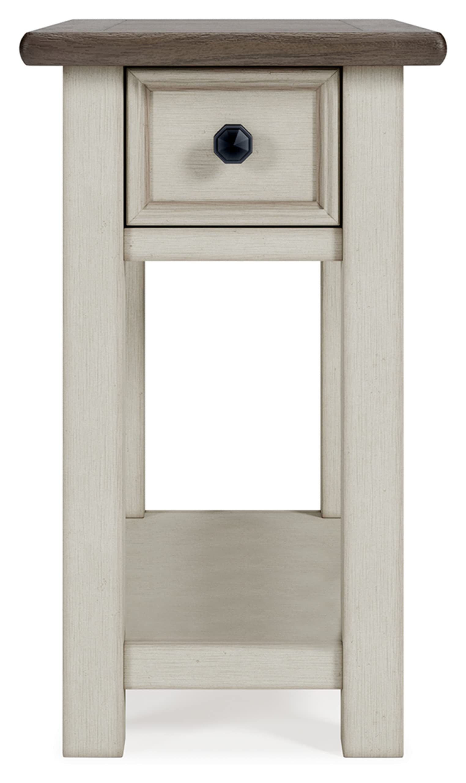 Chair Side End Table with USB Charging Ports