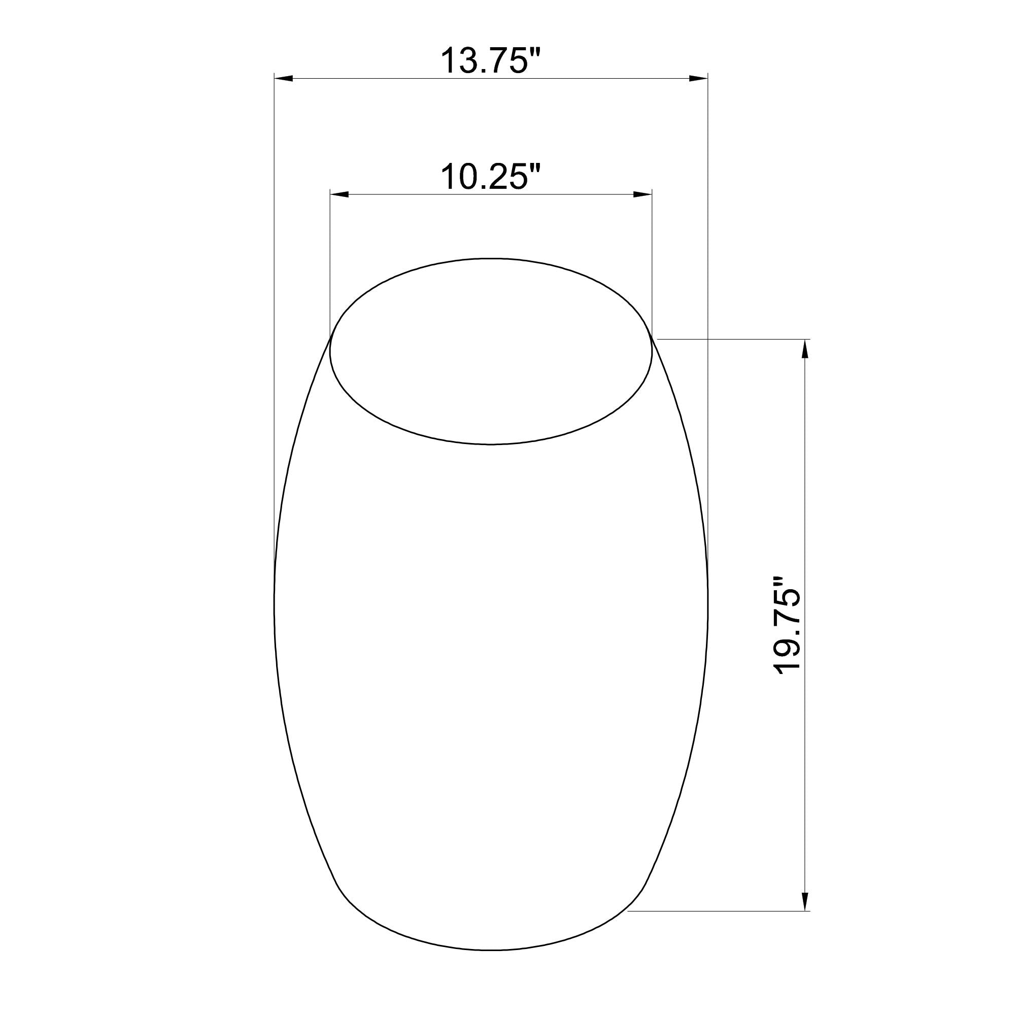 Capiz Shell Ombre Drum Accent Table