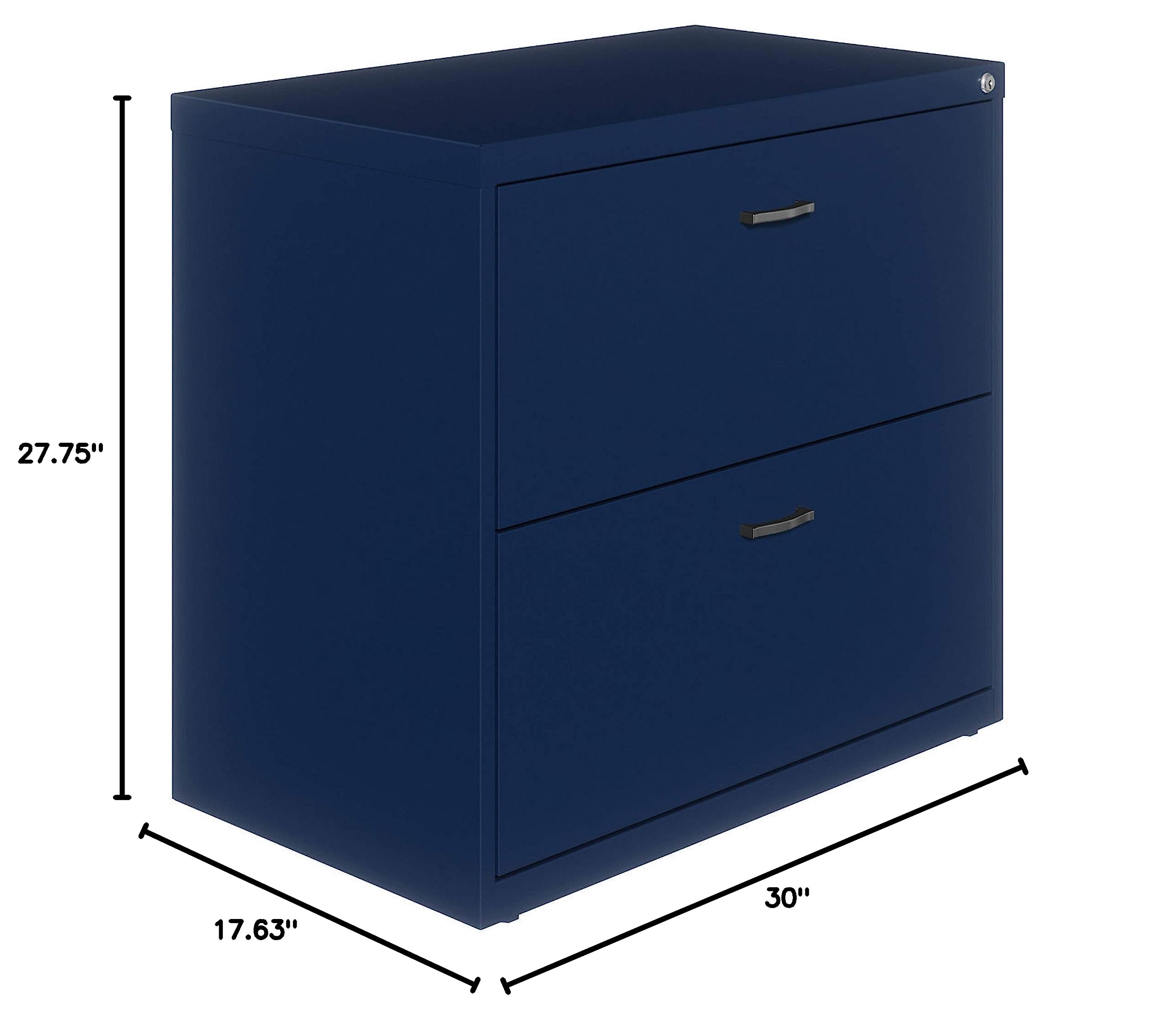2-Drawer Steel Lateral File Cabinet Navy
