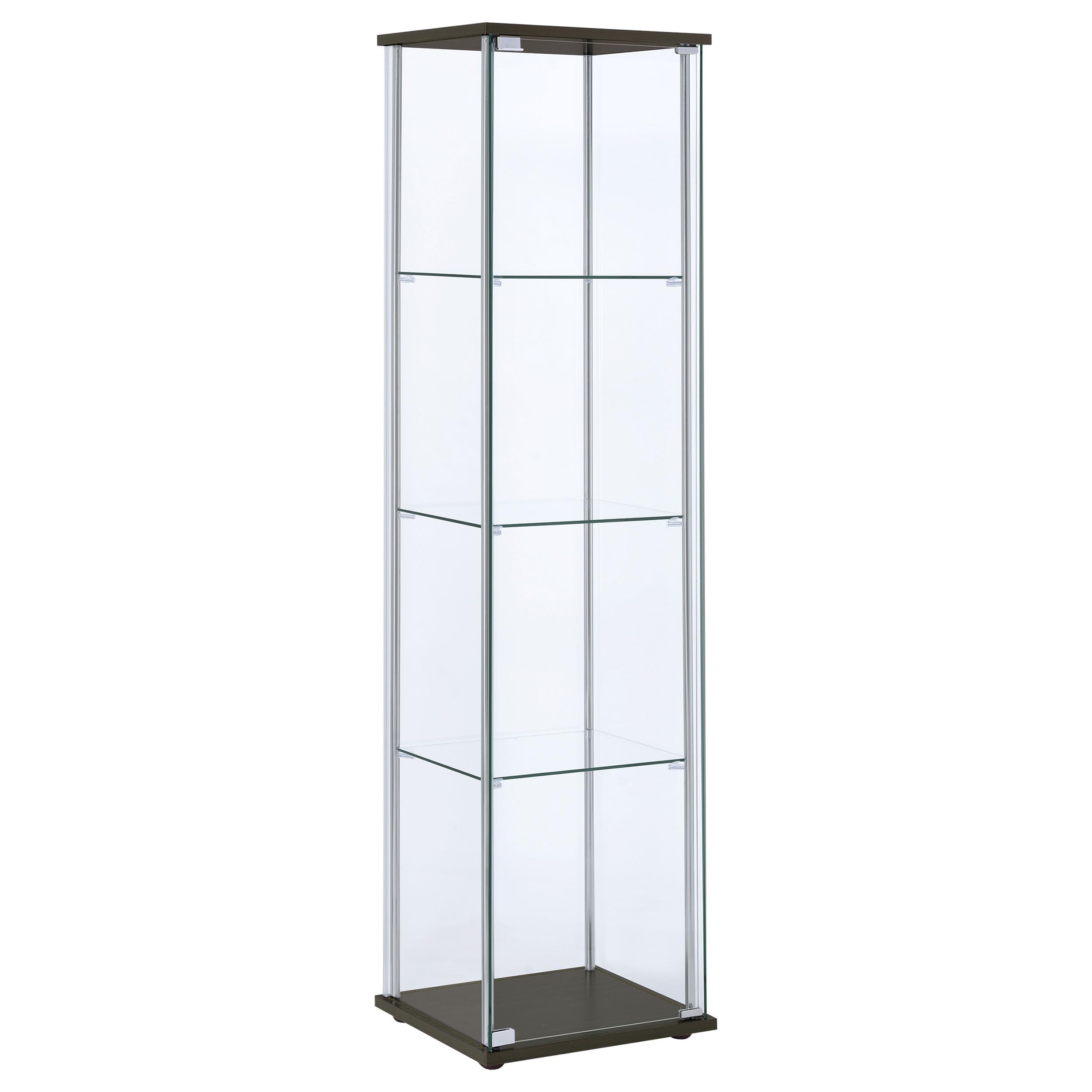Bellatrix 4-Shelf Glass Curio Display Cabinet
