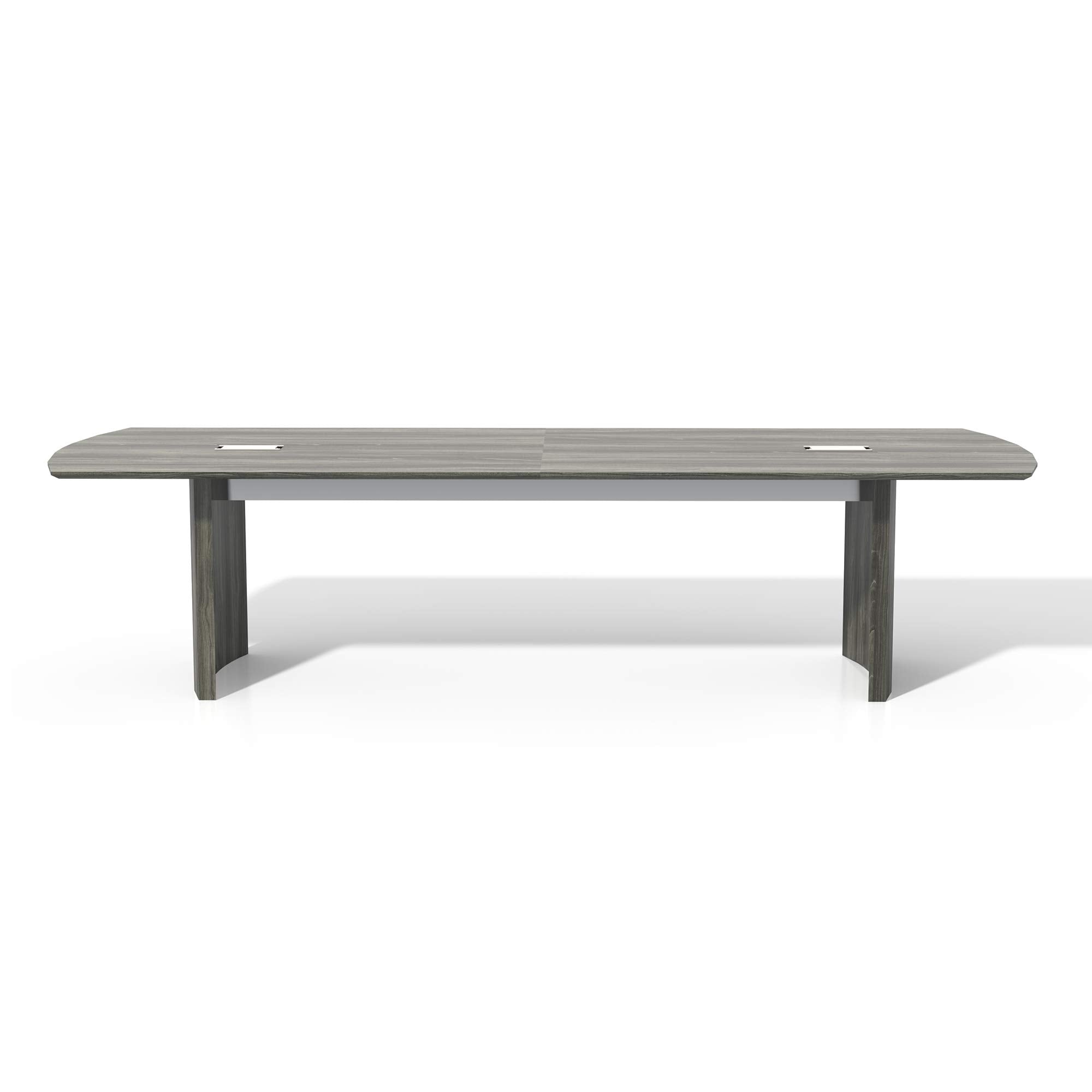10-Foot Conference Table Gray Steel