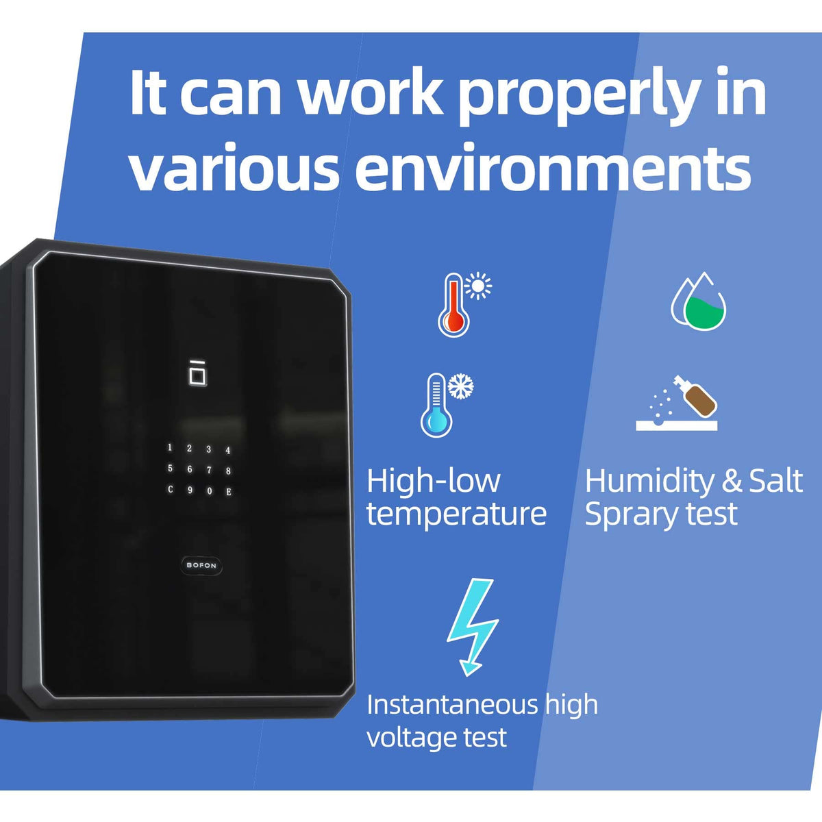 Fingerprint Biometric Home Safe 2.1 Cubic Feet