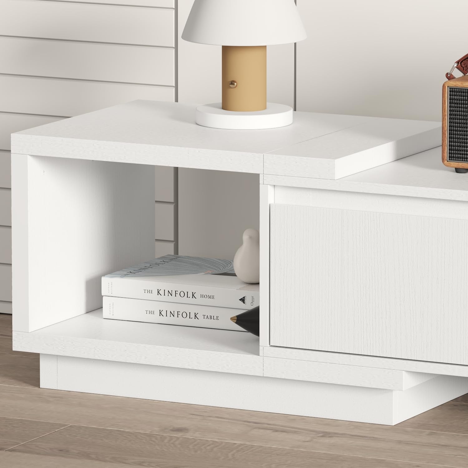 Extendable TV Console with 3 Drawers