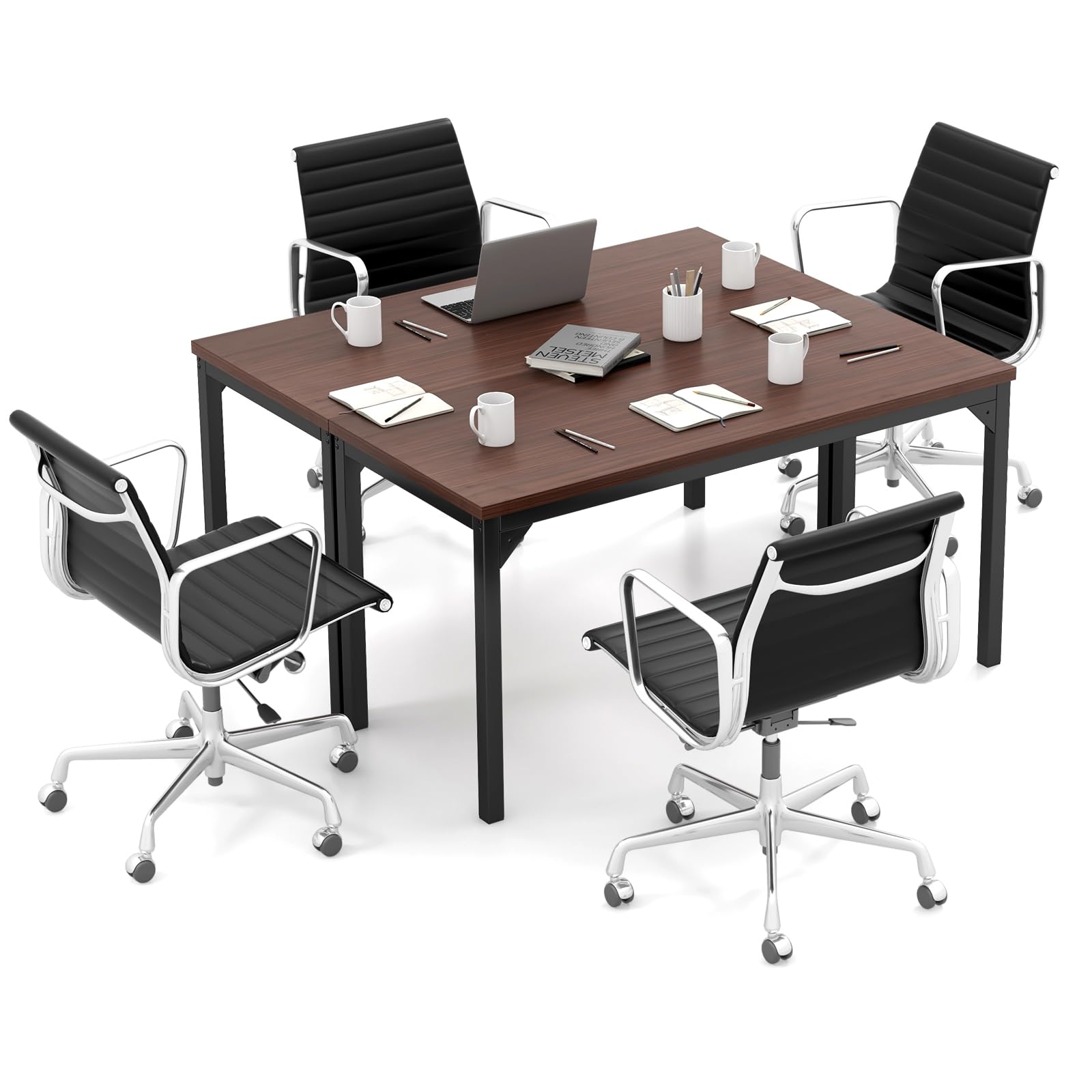 4.5FT Conference Table Set of 2 - Modern Meeting Room Desk