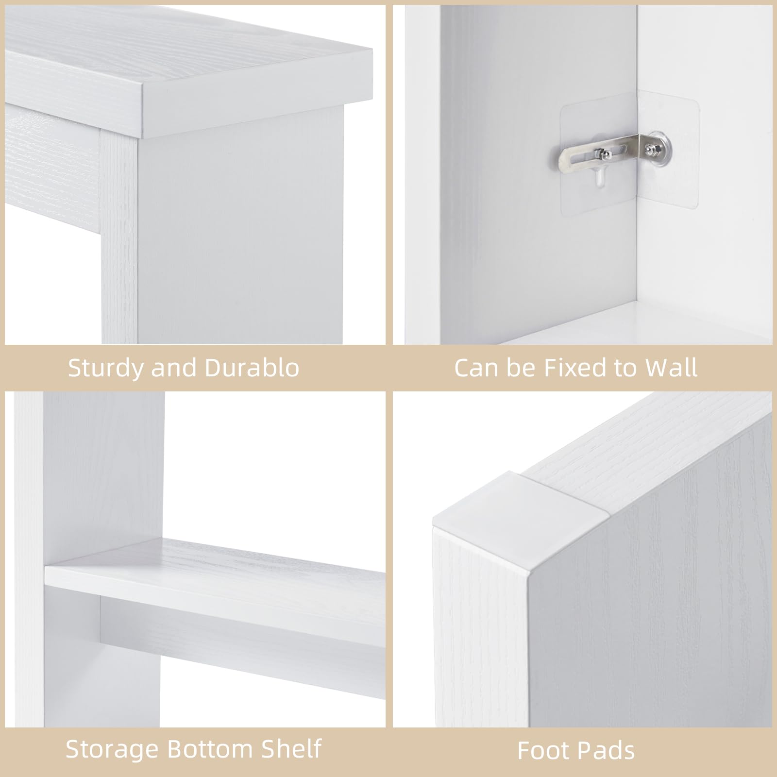 Narrow Console Table with Outlet and USB Charging Station