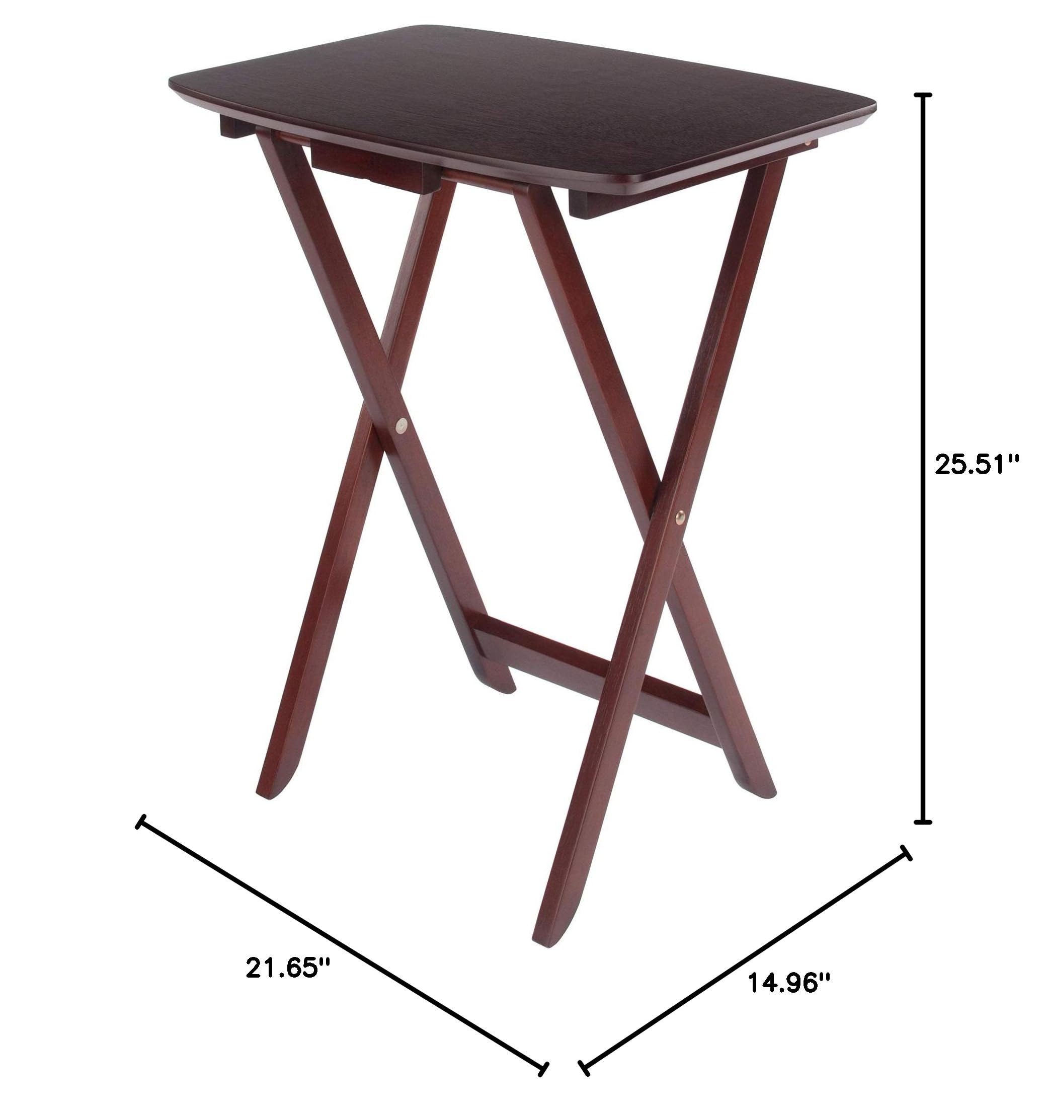 Wood Cade Oversized Snack Table Set