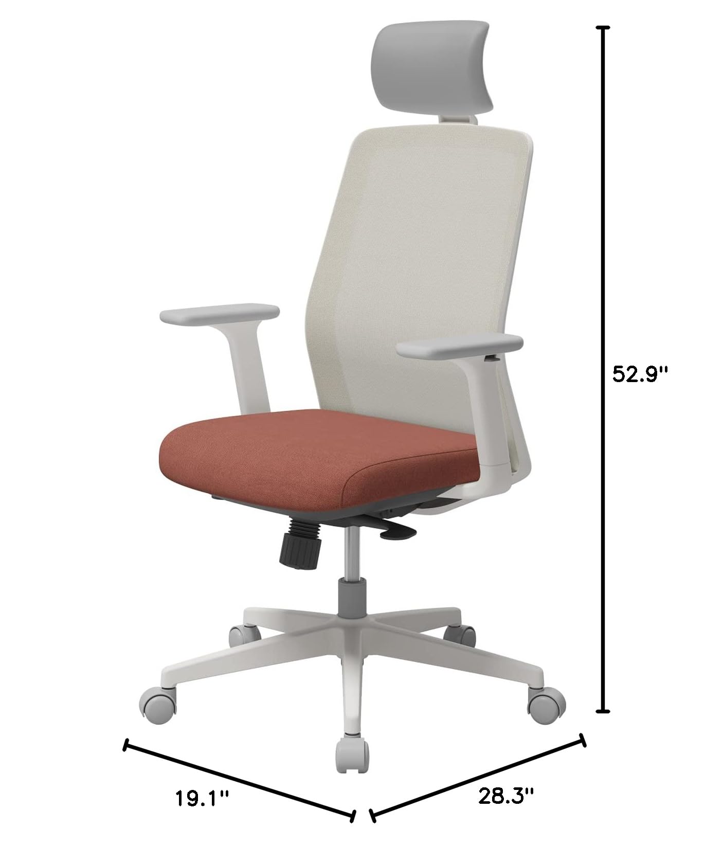 Ergonomic Office Chair with Headrest and 3D Armrests