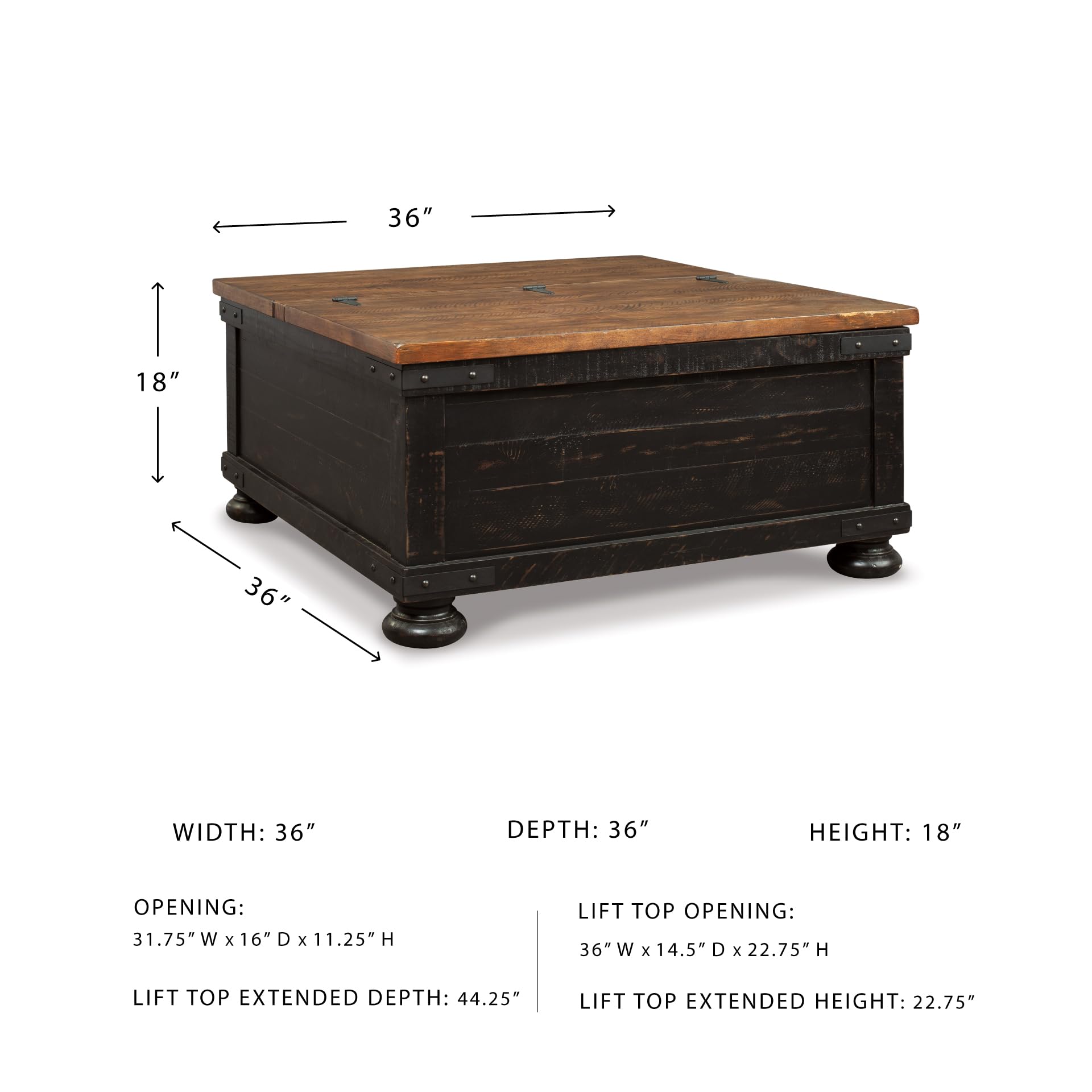 Lift Top Coffee Table with Storage