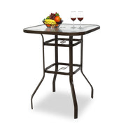 Outdoor Bar Table with Umbrella Hole