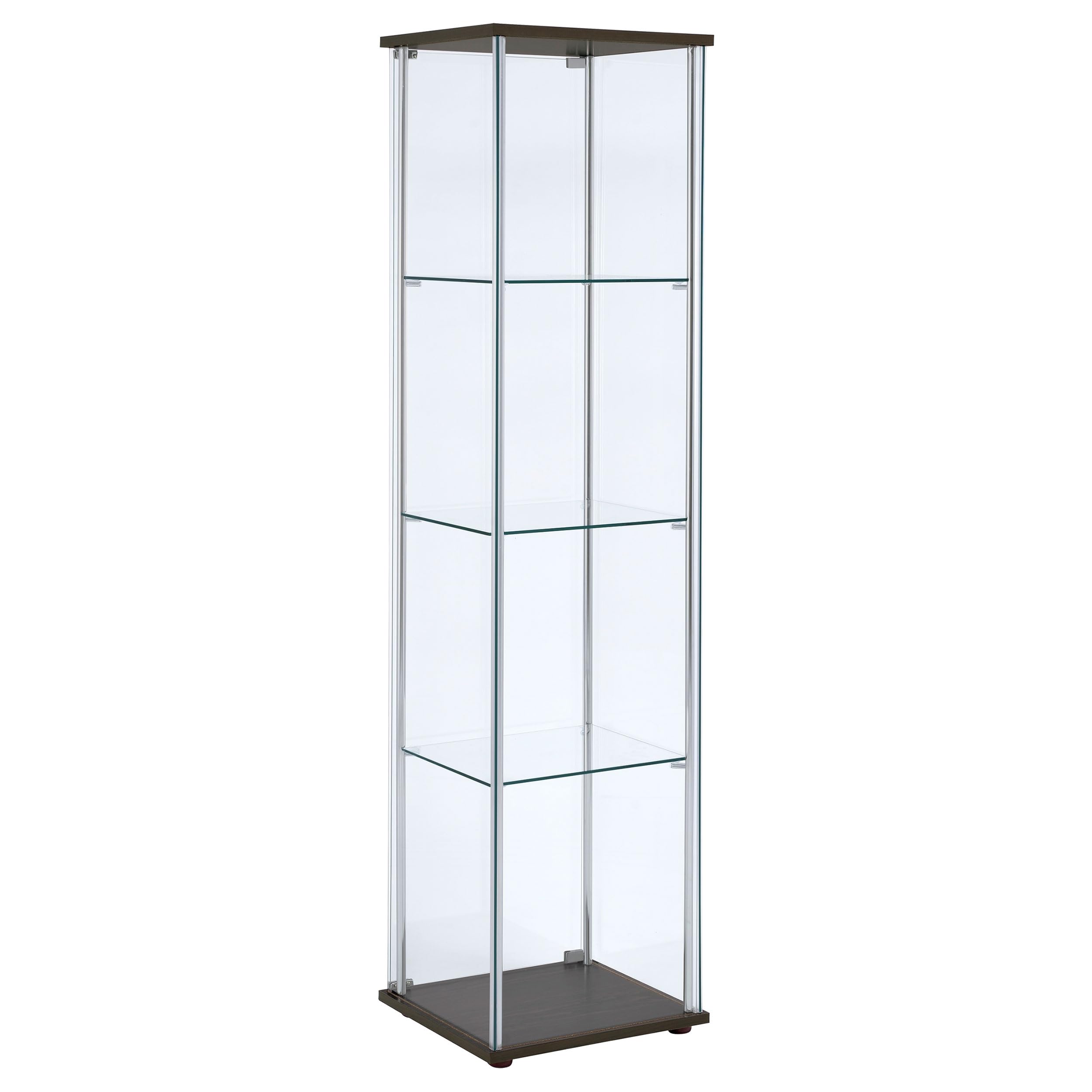 Bellatrix 4-Shelf Glass Curio Display Cabinet