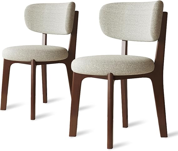 Mid Century Modern Fabric Dining Chairs Set of 2/4