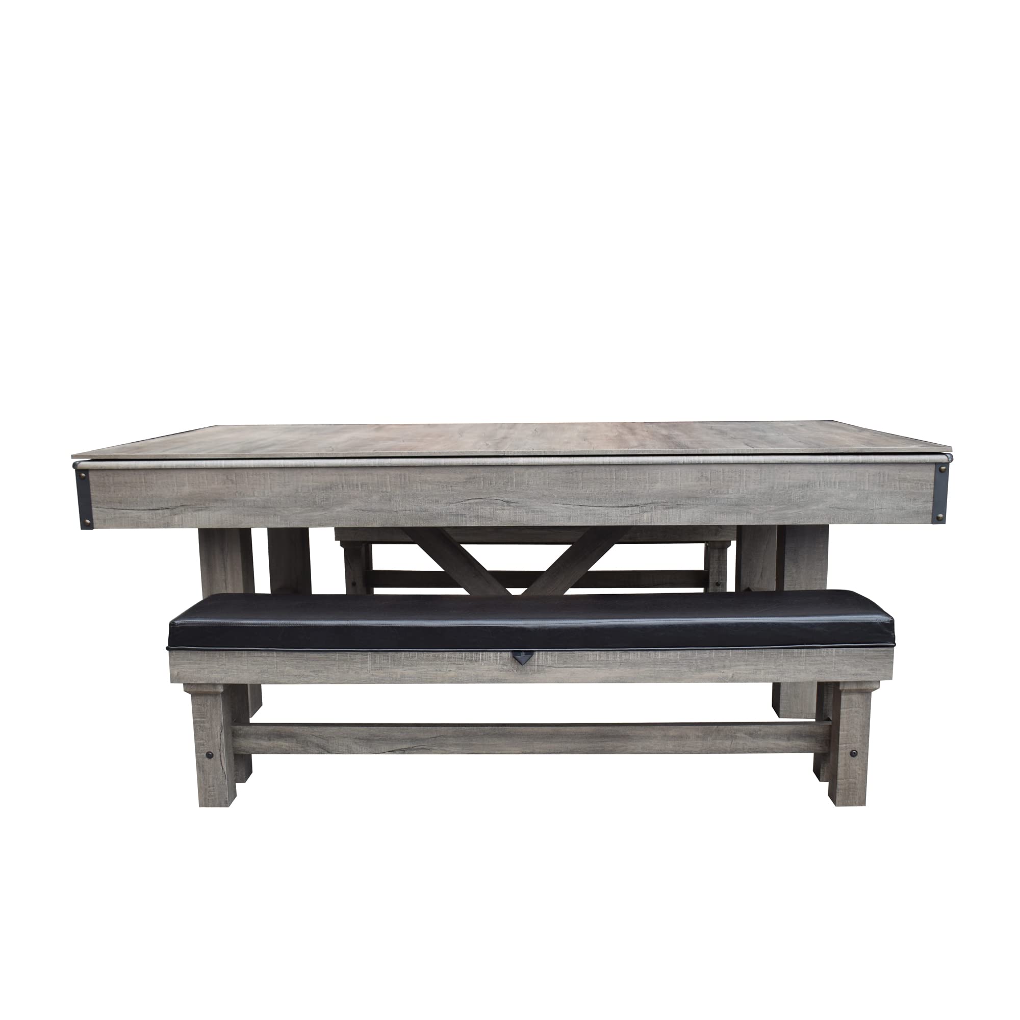 7-Foot 3-in-1 Pool Table with Benches