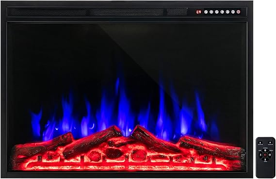 34-Inch Electric Fireplace with Remote Control